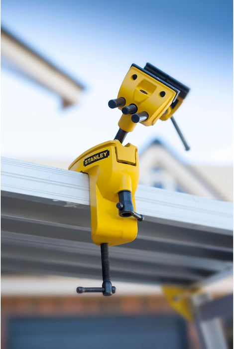 STANLEY 1-83-069 MAXSTEEL Multi Angle Vice, Yellow/Black