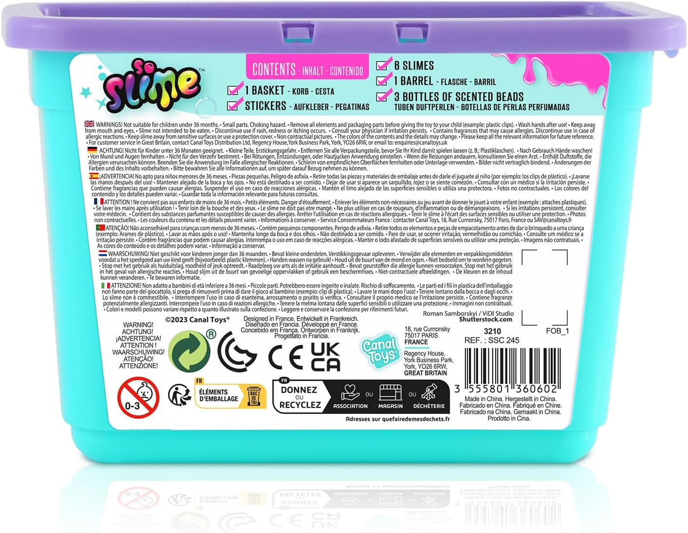 Canal Toys - So Slime - set van 6 Slimes Fresh - SSC245