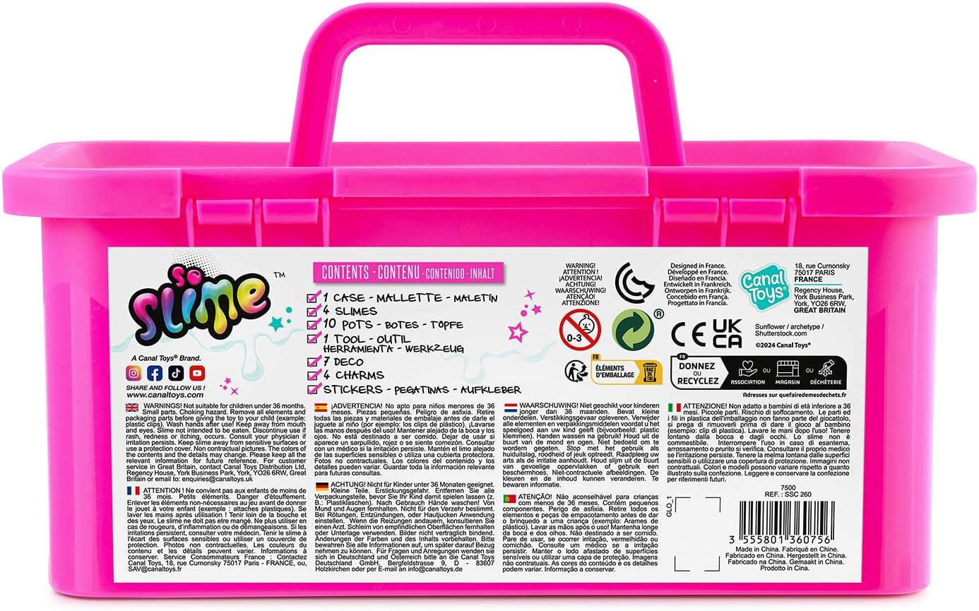 So Slime Unicorn Mix In Slime Case - Readymade Slime, Pink