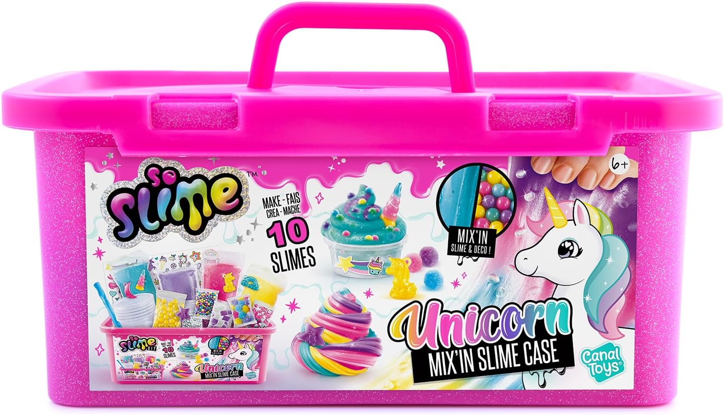 So Slime Unicorn Mix In Slime Case - Readymade Slime, Pink