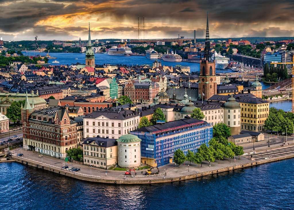 Ravensburger Puzzle 12000114 - Scandinavian Places, Stockholm, Schweden - 1000 Teile Puzzle für Erwachsene und Kinder ab 14 Jahren, Stadt-Puzzle Stockholm