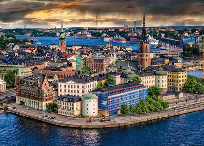 Ravensburger Puzzle 12000114 - Scandinavian Places, Stockholm, Schweden - 1000 Teile Puzzle für Erwachsene und Kinder ab 14 Jahren, Stadt-Puzzle Stockholm