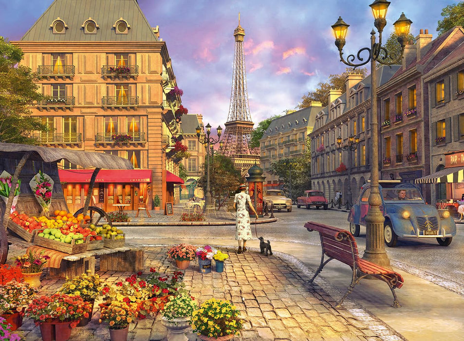 Ravensburger 12000198 - An Evening Walk - 500 pieces jigsaw puzzle – Puzzle for adults and kids age 12 years up, Paris jigsaw