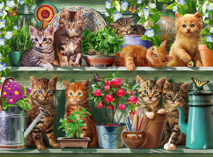 Ravensburger Puzzle 12000205 - Katzen im Regal - 500 Teile Puzzle für Erwachsene und Kinder ab 12 Jahren, Tier-Puzzle