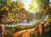 Ravensburger 12000218 - Cottage by the river - 500 pieces jigsaw puzzle – Puzzle for adults and kids age 12 years up