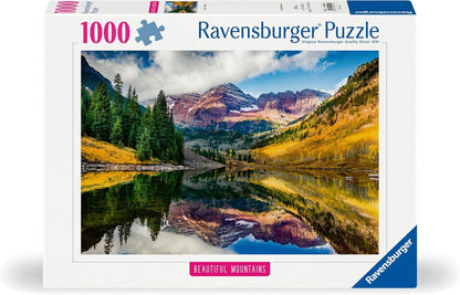 Ravensburger Puzzle 12000255 - Beautiful Mountains,Aspen, Colorado - 1000 Teile Puzzle für Erwachsene und Kinder ab 14 Jahren, Puzzle mit Landschaft, Bergen und Natur Neues design