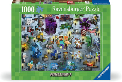 Ravensburger Puzzle 12000422 - Minecraft Mobs - 1000 Teile Puzzle für Erwachsene und Kinder ab 14 Jahren, Minecraft Puzzle, Minecraft Geschenke
