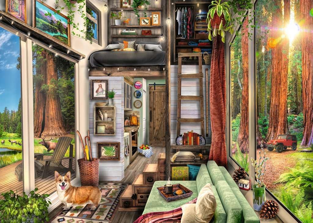 Ravensburger - Legpuzzel Tiny House In Redwood Forest 1000st.