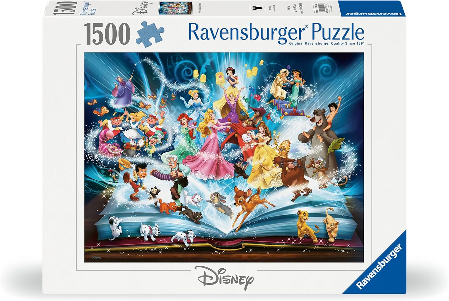 Ravensburger Puzzle 12000710 - Disney's magisches Märchenbuch - 1500 Teile Puzzle für Erwachsene und Kinder ab 14 Jahren, Disney Puzzle, Disney Geschenke