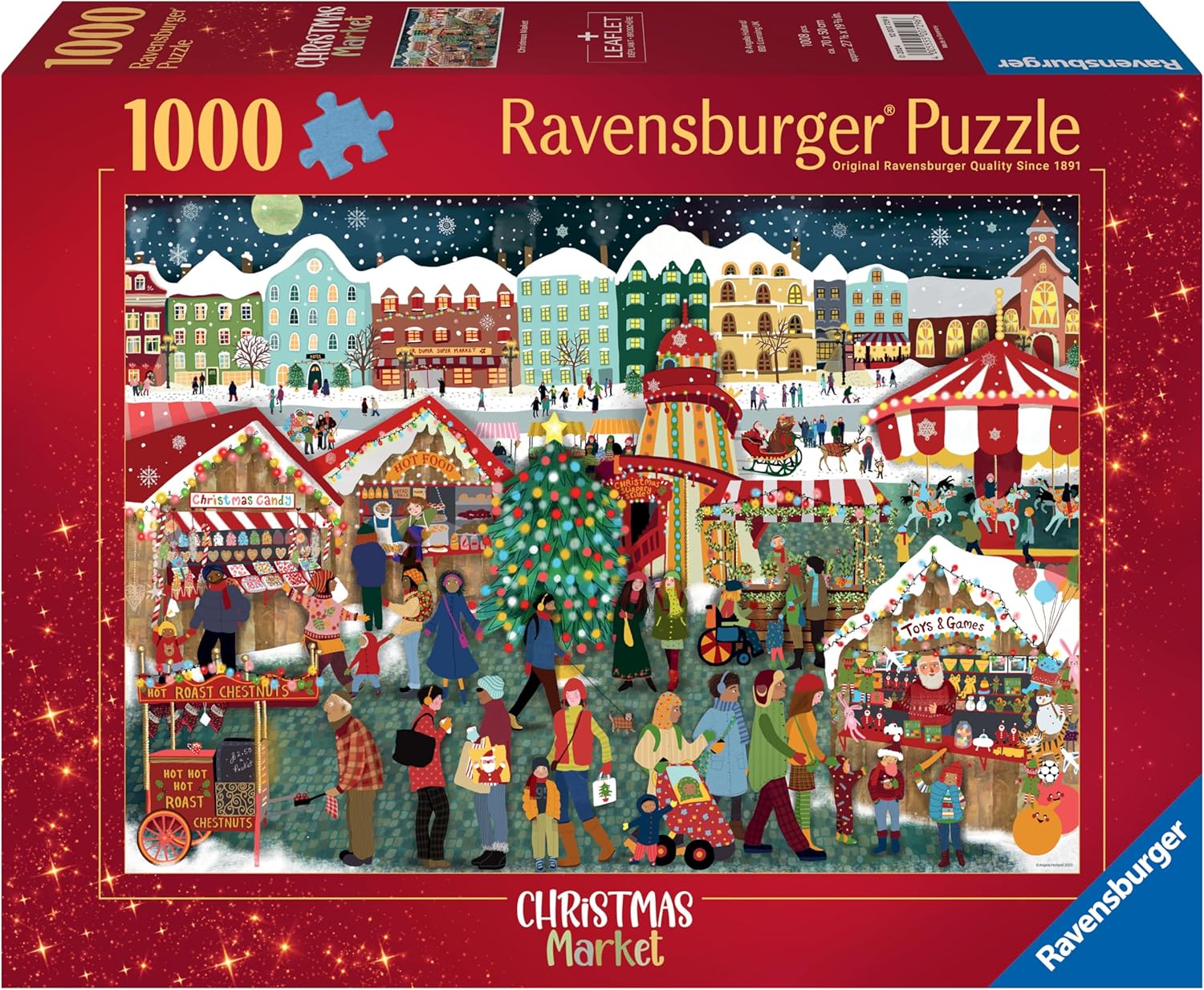 Ravensburger 2024 Christmas Market 1000 Piece Jigsaw Puzzle for Adults and Kids Age 12 Years Up - Special Edition