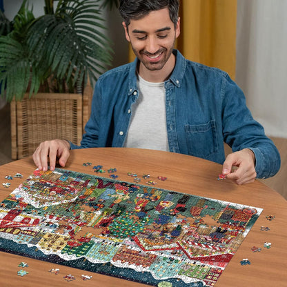 Ravensburger 2024 Christmas Market 1000 Piece Jigsaw Puzzle for Adults and Kids Age 12 Years Up - Special Edition