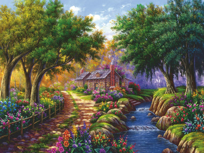 Ravensburger Puzzle 12000735 - Cottage am Fluß - 1500 Teile Puzzle für Erwachsene und Kinder ab 14 Jahren,