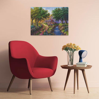 Ravensburger Puzzle 12000735 - Cottage am Fluß - 1500 Teile Puzzle für Erwachsene und Kinder ab 14 Jahren,