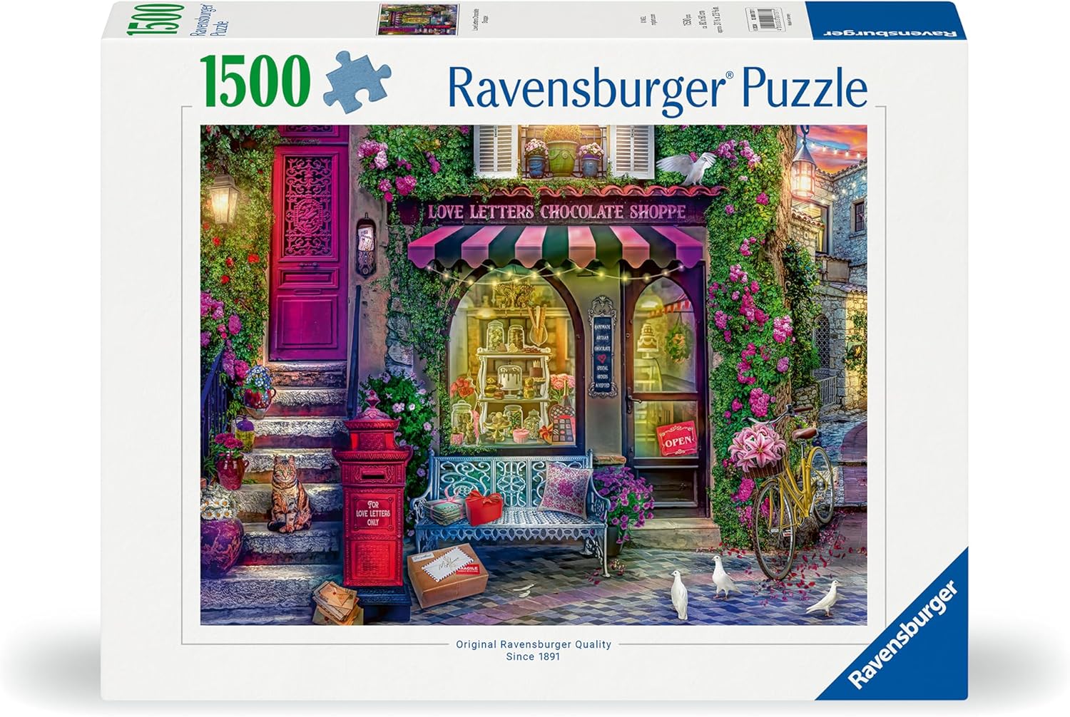 Ravensburger Puzzle 12000737 - Liebesbriefe und Schokolade - 1500 Teile Puzzle für Erwachsene und Kinder ab 14 Jahren