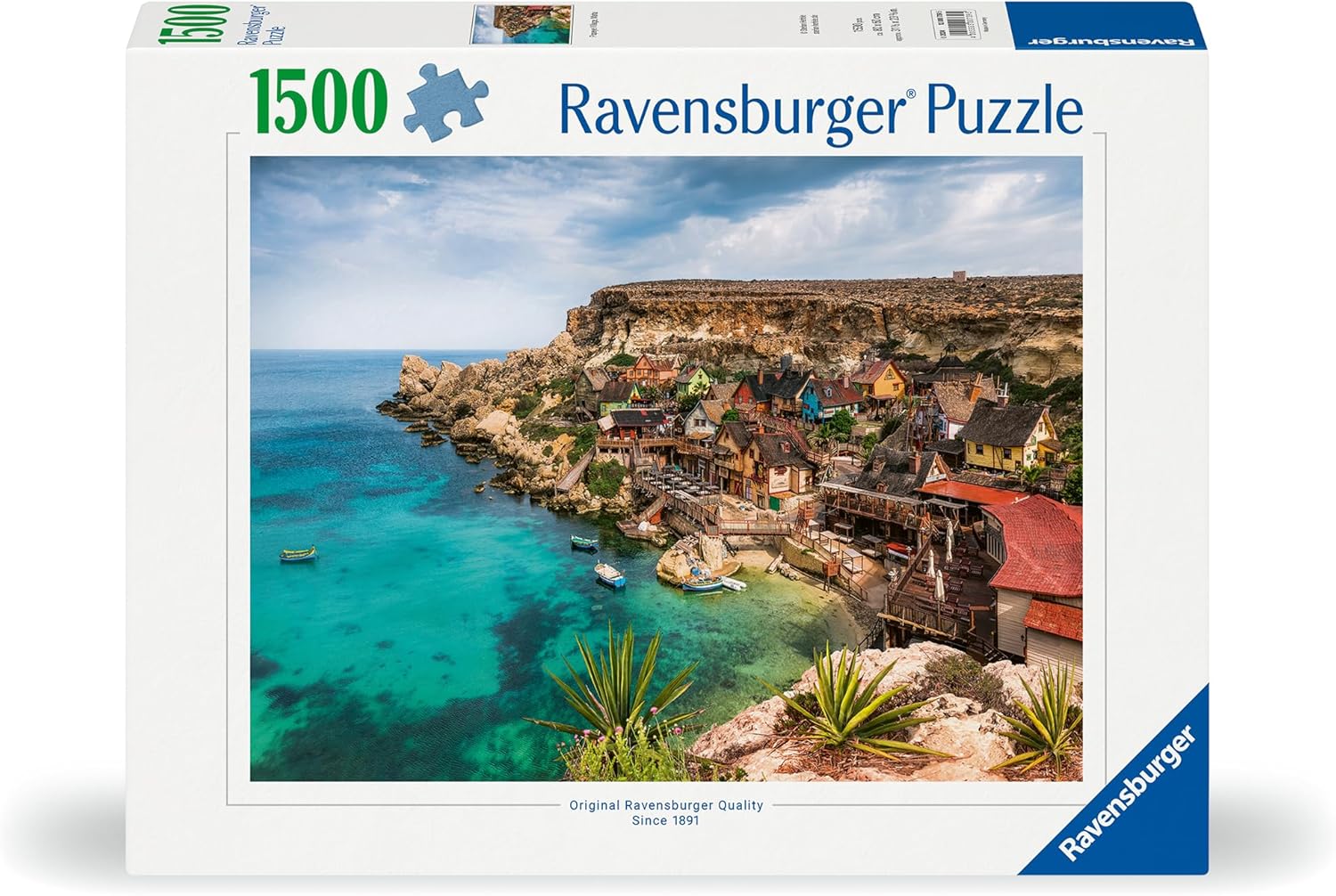 Ravensburger Puzzle 12000739 - Popey Village, Malta - 1500 Teile Puzzle für Erwachsene und Kinder ab 14 Jahren, Puzzle mit Malta-Motiv
