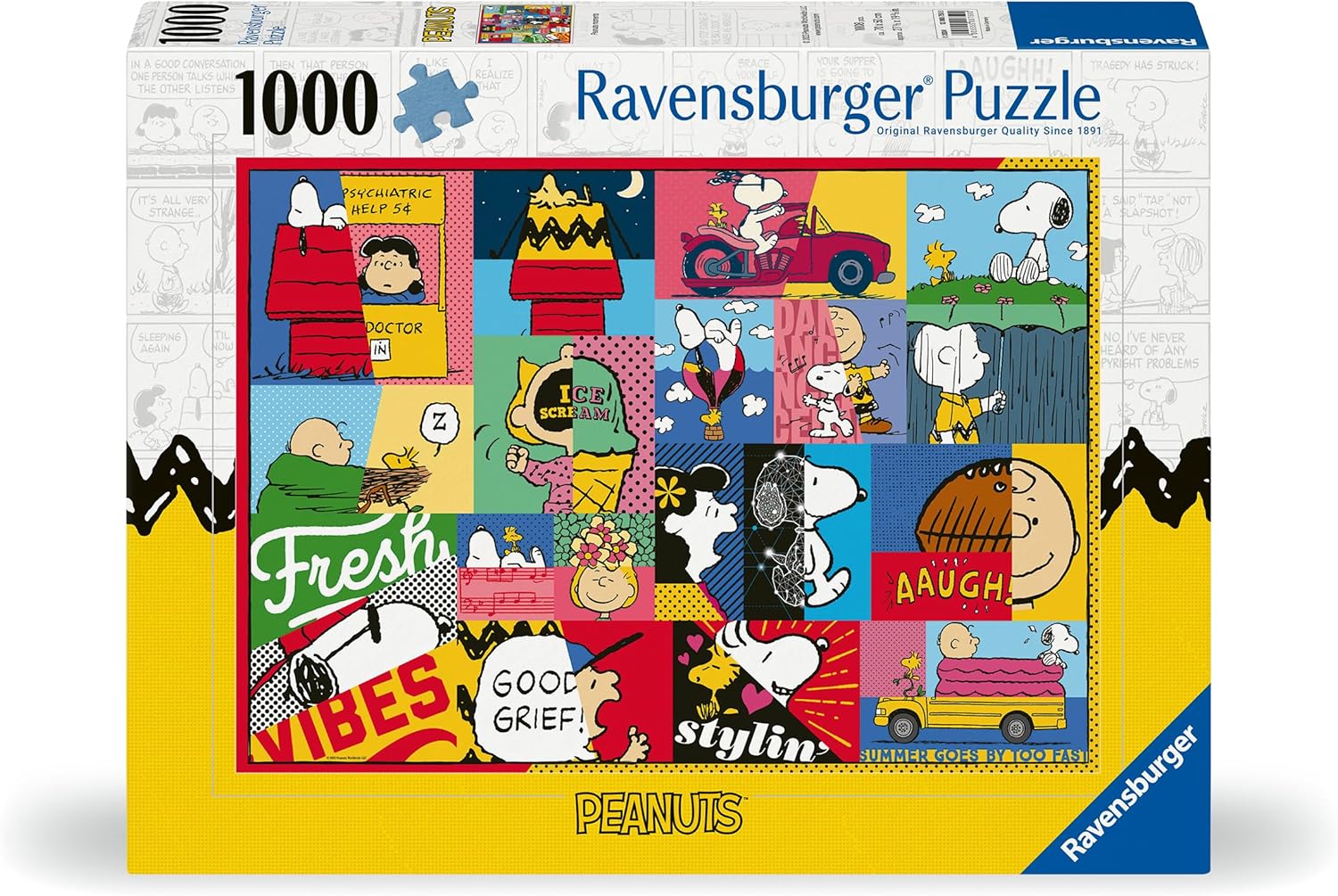 Ravensburger Puzzle 12000750 - Peanuts Momente - 1000 Teile Puzzle für Erwachsene und Kinder ab 14 Jahren, Peanuts-Puzzle