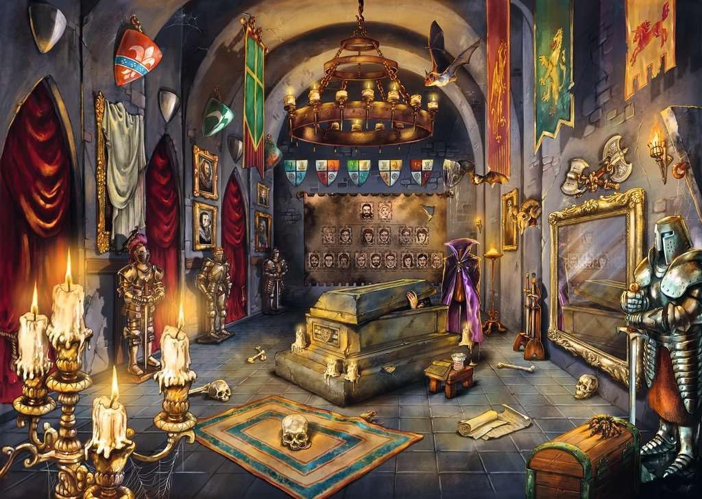 Ravensburger Puzzle 12000787 - Das Schloss des Vampirs - 1000 Teile Puzzle für Erwachsene und Kinder ab 14 Jahren