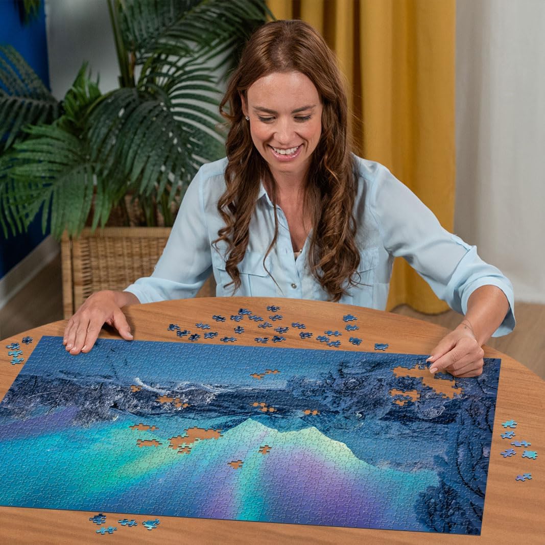 Ravensburger Puzzle 12000802 - Wenn die Nordlichter tanzen - 1500 Teile Puzzle für Erwachsene und Kinder ab 14 Jahren, Puzzle mit Landschaft und Natur