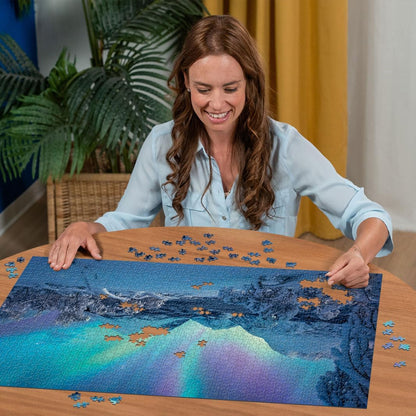 Ravensburger Puzzle 12000802 - Wenn die Nordlichter tanzen - 1500 Teile Puzzle für Erwachsene und Kinder ab 14 Jahren, Puzzle mit Landschaft und Natur