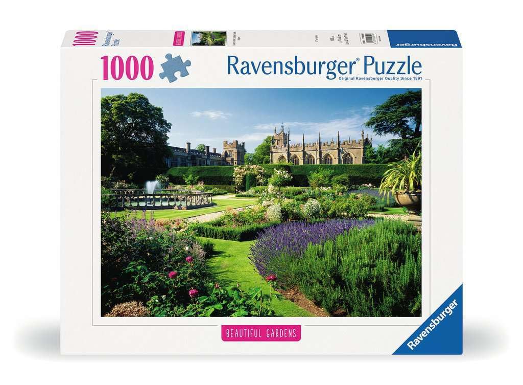 Ravensburger Puzzle 12000848 - Beautiful Gardens, Queen's Garden, Sudeley Castle, England - 1000 Teile Puzzle für Erwachsene und Kinder ab 14 Jahren, Puzzle mit Garten und Pflanzen Motiv