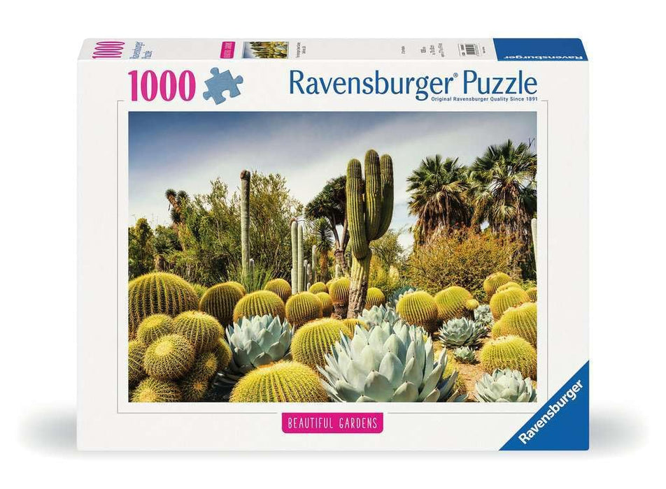 Ravensburger 12000850 - Huntington Desert Garden - 1000 pieces jigsaw puzzle – Puzzle for adults and kids age 14 years up, garden puzzle