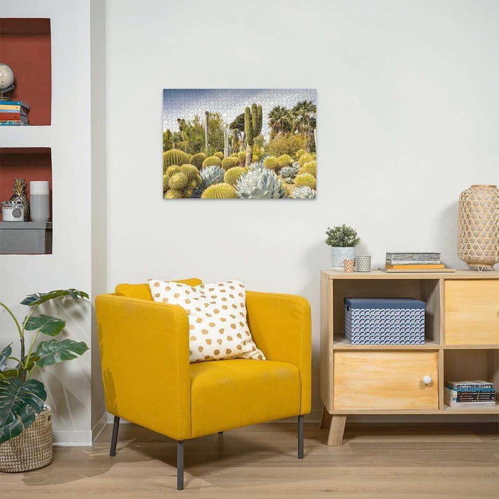 Ravensburger 12000850 - Huntington Desert Garden - 1000 pieces jigsaw puzzle – Puzzle for adults and kids age 14 years up, garden puzzle