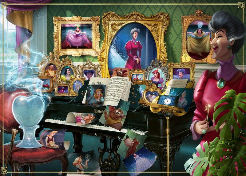 Ravensburger Disney Villainous: LadyTremaine and Figurine 1000 Piece Jigsaw Puzzle for Adults - 12001126 - Handcrafted Tooling, Made in Germany, Every Piece Fits Together Perfectly