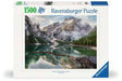 Ravensburger 12001211 - Lago di Braies, Italy - 1000 pieces jigsaw puzzle – Puzzle for adults and kids age 14 years up, nature puzzle, landscape jigsaw