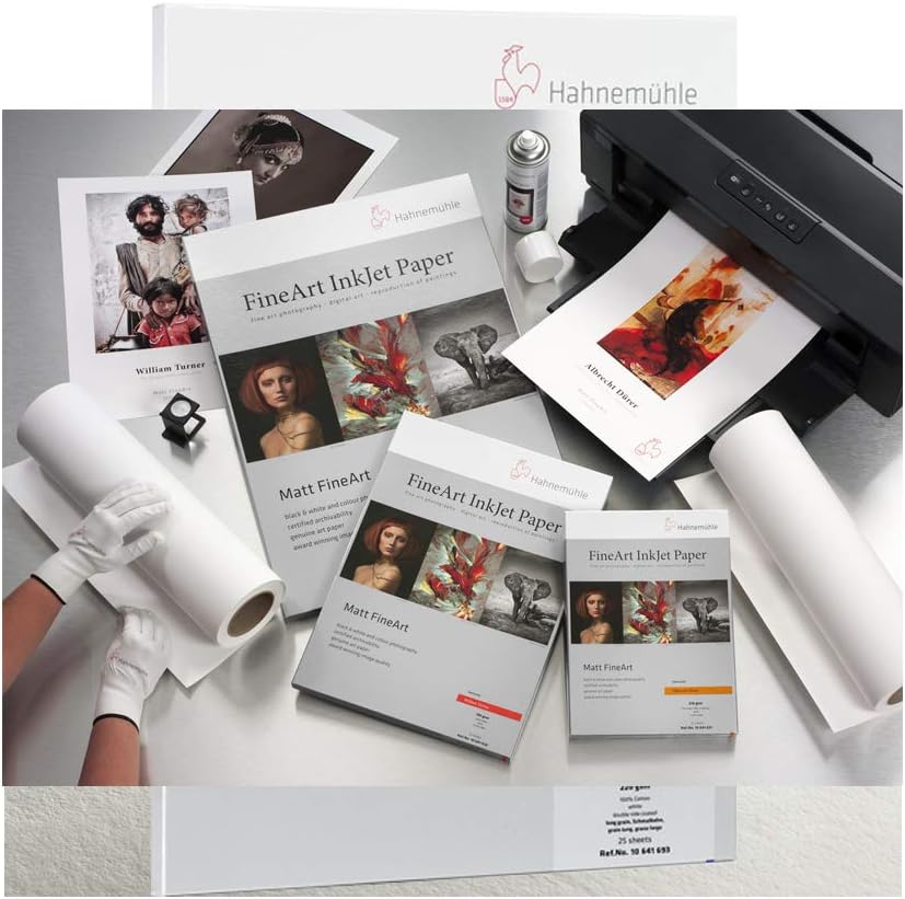 Hahnemühle Digital Fine Art Photo Rag portatil y álbum, 220 g/m², color weiß
