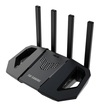 ASUS TUF Gaming BE3600 - Router WiFi 7 de Doble Banda, WiFi 7 802.11be, 2,5 Gbps, Modo de Juego móvil, WiFi en Malla, Gear Accelerator, QoS Adaptable, Redireccionamiento de Puertos, Mobile Tethering