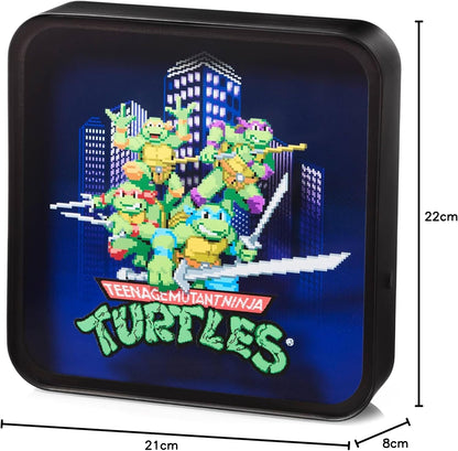NUMSKULL Official TMNT Acrylic Logo Desk Lamp Wall Light for Bedroom, Office, Home, Study, Work - Official Teenage Mutant Ninja Turtles Merchandise