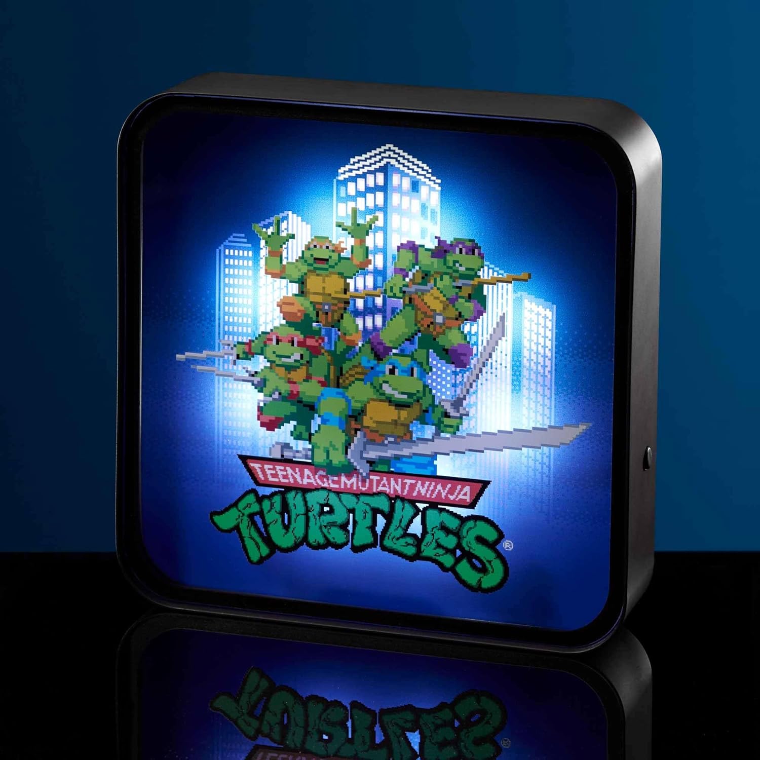 NUMSKULL Official TMNT Acrylic Logo Desk Lamp Wall Light for Bedroom, Office, Home, Study, Work - Official Teenage Mutant Ninja Turtles Merchandise