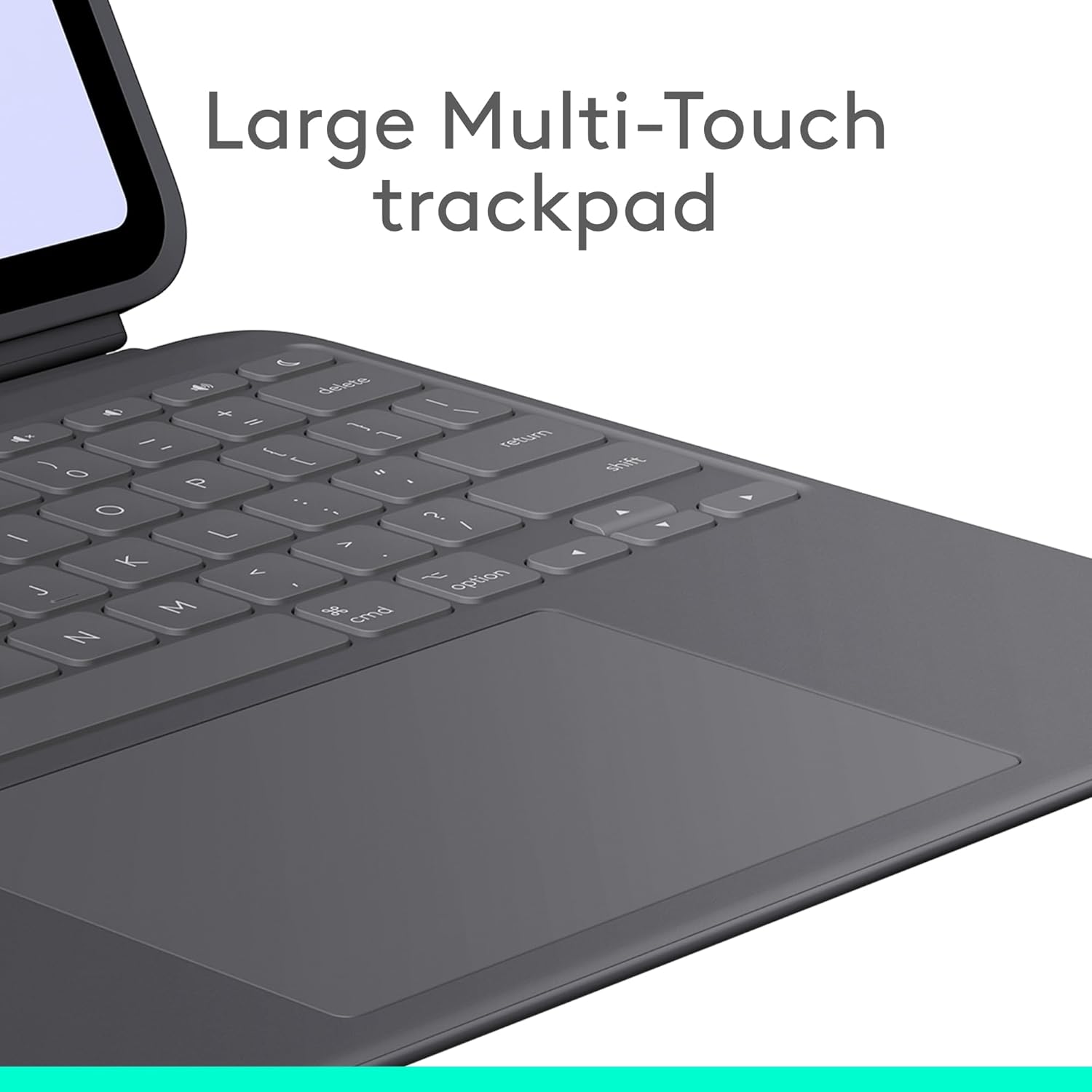 Logitech Combo Touch iPad Pro 13-inch (M4)(2024) Keyboard Case - Detachable backlit keyboard with kickstand, comfortable typing, multi-use mode, QWERTY UK English Layout - Graphite
