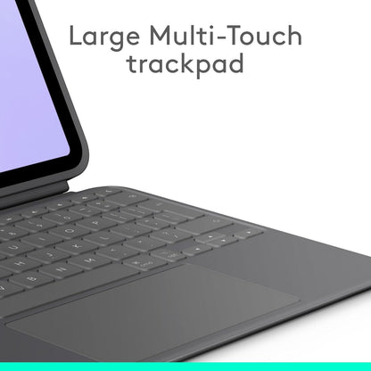 Logitech Combo Touch iPad Pro 11-inch (M4)(2024) Keyboard Case - Detachable backlit keyboard with kickstand, comfortable typing, multi-use mode, QWERTY UK English Layout - Graphite