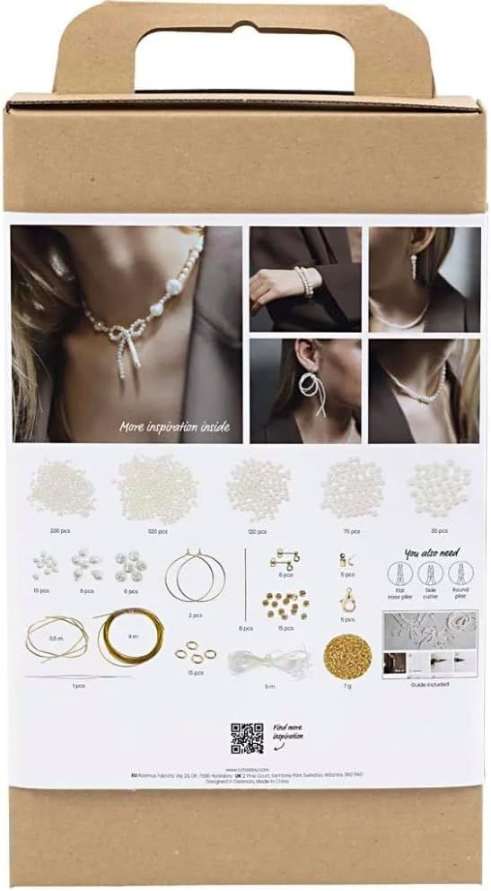 Creative Craft Mix Jewellery, White - Mother-of-Pearl, 1 Pack, Mulricolour