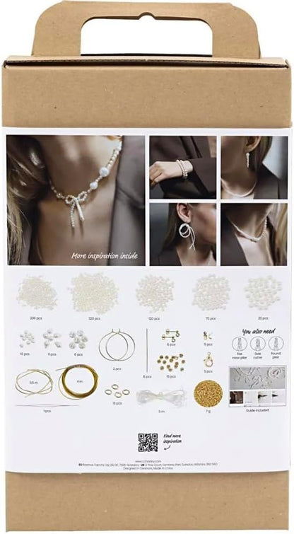 Creative Craft Mix Jewellery, White - Mother-of-Pearl, 1 Pack, Mulricolour