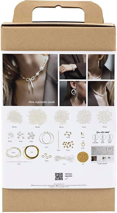 Creative Craft Mix Jewellery, White - Mother-of-Pearl, 1 Pack, Mulricolour