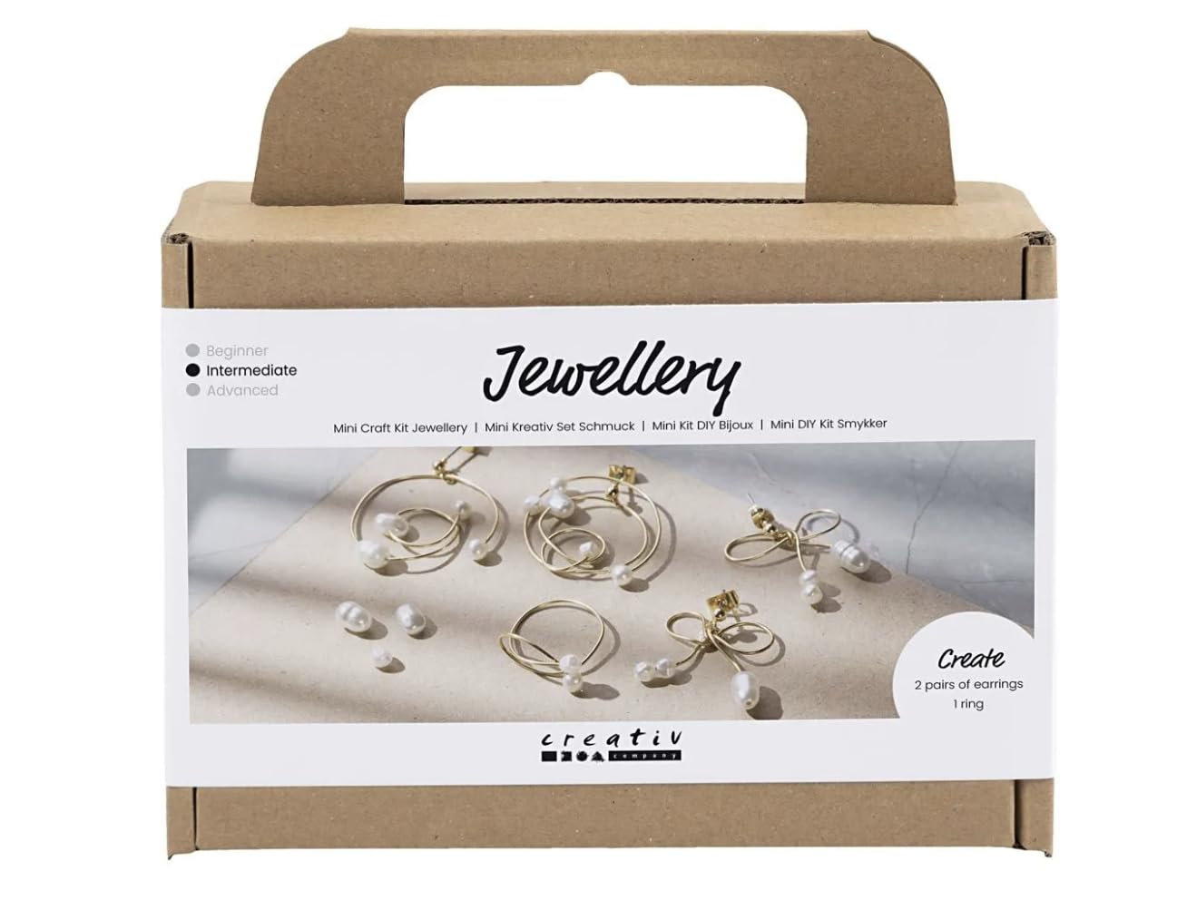 Creative Mini Craft Kit Jewellery, Gold-Plated, 1 Pack, Mulricolour