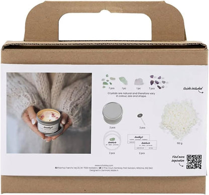 CREATIVE Mini Craft Kit Candle Making, Cream, Off White, Soy Candles, 1 Pack, Mulricolour