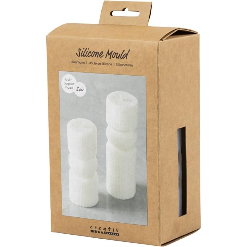 Silicone Mould - Ribbed Cylinder With Arch (371195)