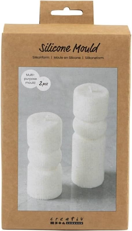 Silicone Mould - Ribbed Cylinder With Arch (371195)