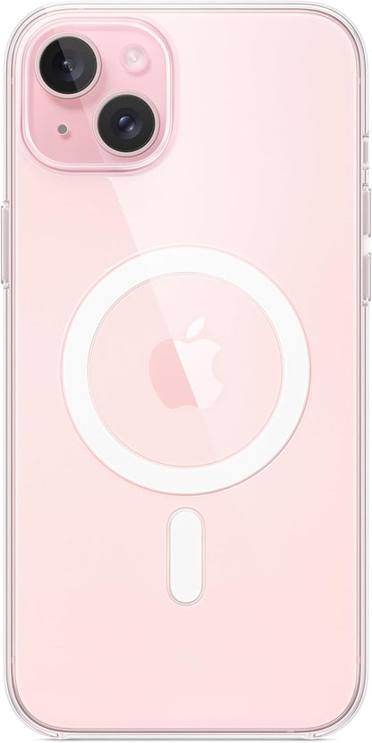 Apple - Back Cover For Mobile Phone - Magsafe Compatibility - Polycarbonate - Clear - For Iphone 15 Plus