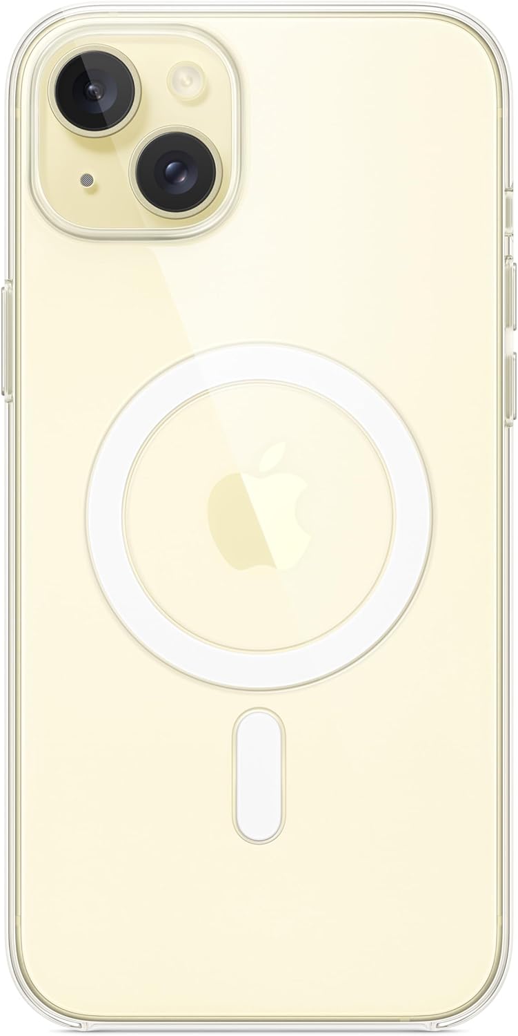 Apple - Back Cover For Mobile Phone - Magsafe Compatibility - Polycarbonate - Clear - For Iphone 15 Plus