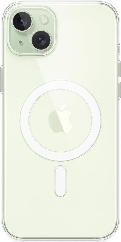 Apple - Back Cover For Mobile Phone - Magsafe Compatibility - Polycarbonate - Clear - For Iphone 15 Plus