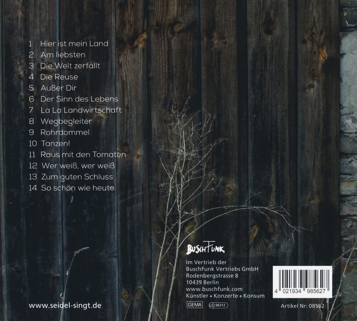 Seidel Singt,Ziemlich Beste Lieder