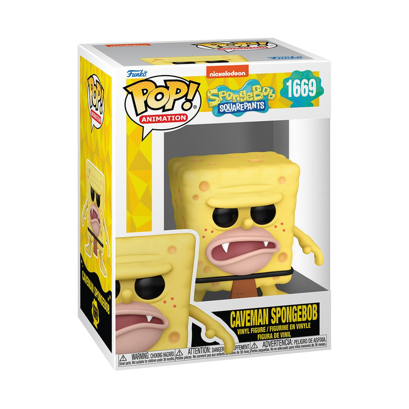 Funko Pop! TV: SBS 25th - Spongebob Squarepants - Caveman SB - Spongebob - Collectable Vinyl Figure - Gift Idea - Official Merchandise - Toys for Kids & Adults - TV Fans - Model Figure for Collectors