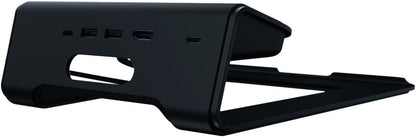 Razer Laptop Stand Chroma V2 - Laptop stand with RGB Chroma lighting (USB-C hub, Dual monitor output, Durable and ergonomic, Charging other devices via USB-C) Black