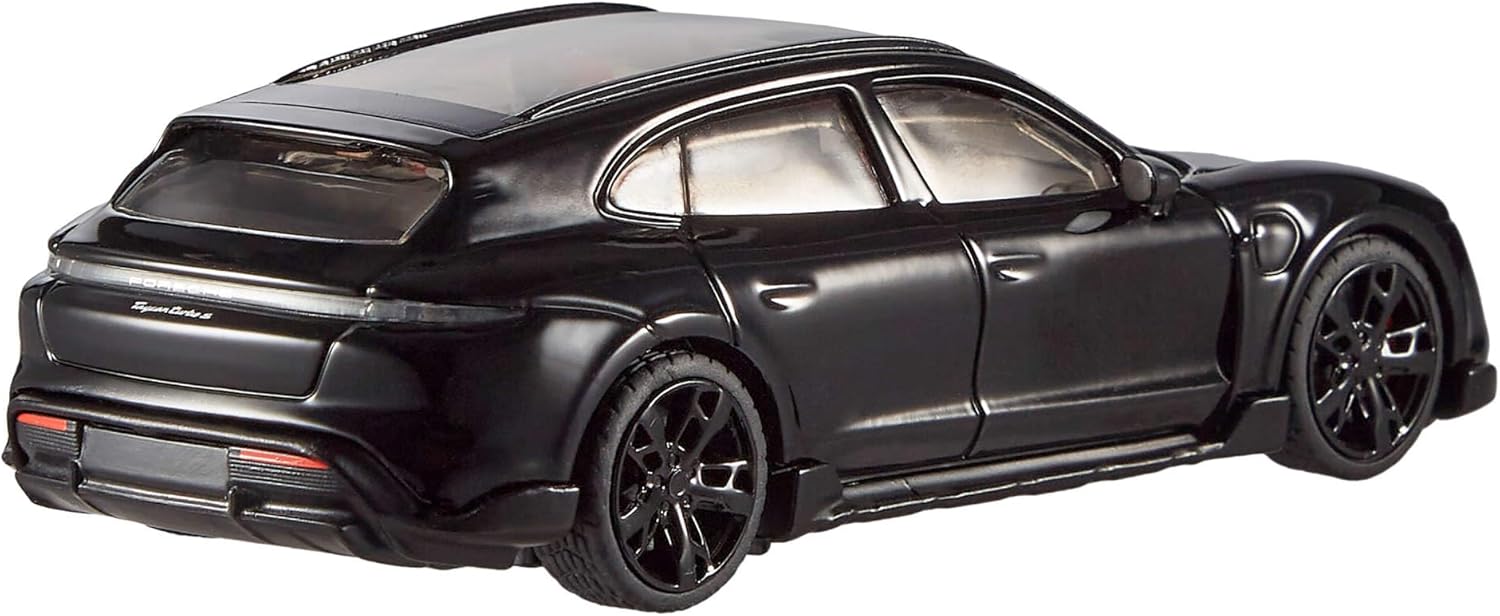 Hot Wheels Premium Porsche Taycan Turbo S Cross Turismo, 1:43rd Scale Vehicle, Officially Licensed Replicas for Adult Collectors, Real Riders Tires, Metal/Metal Body & Chassis, HWT10