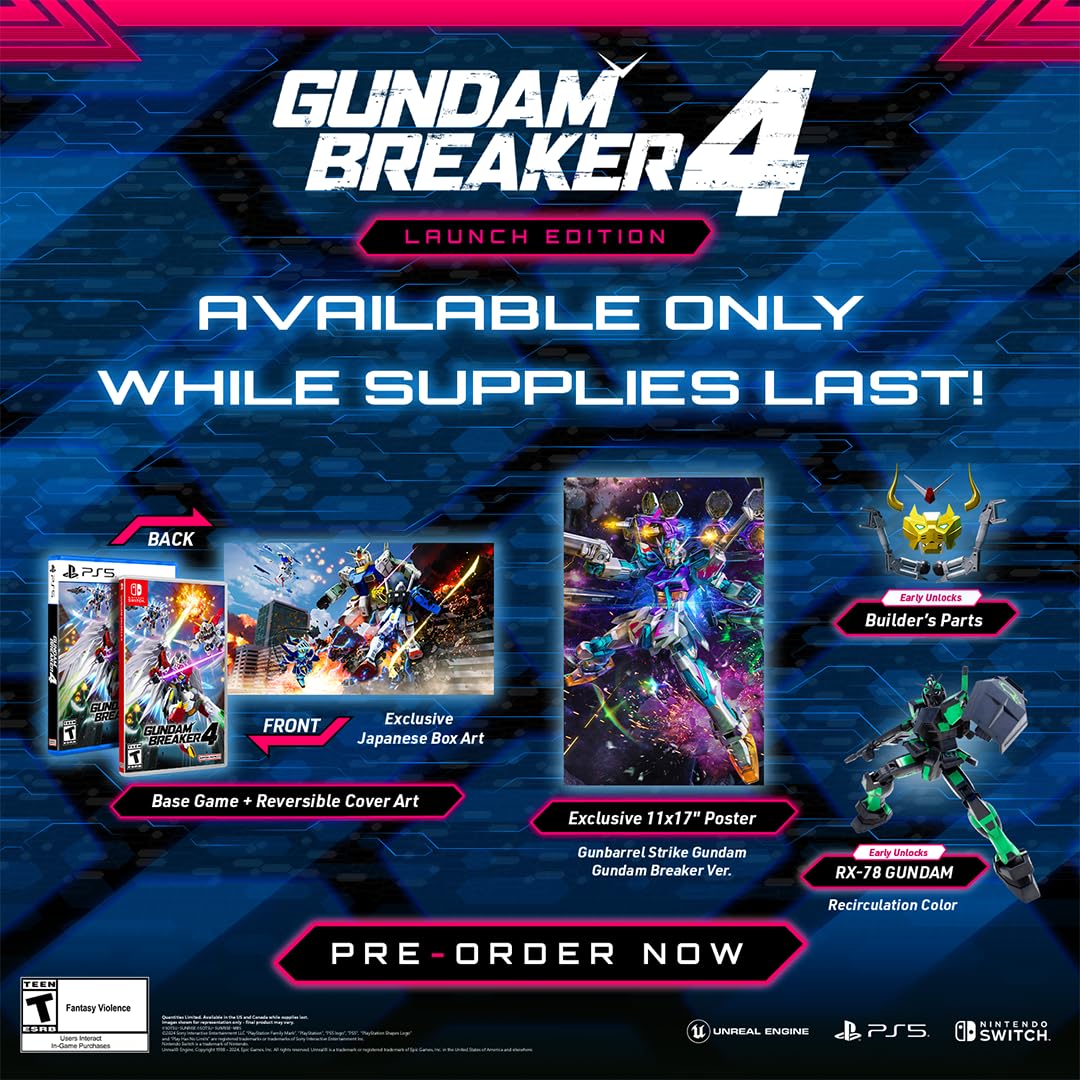 Gundam Breaker 4 PS5 Launch Edition