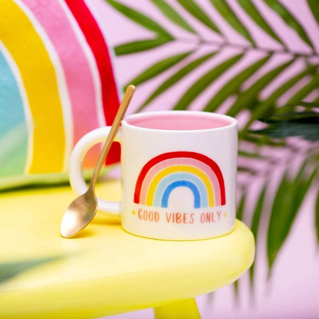 Sass & Belle Chasing Rainbows Good Vibes Only Mug
